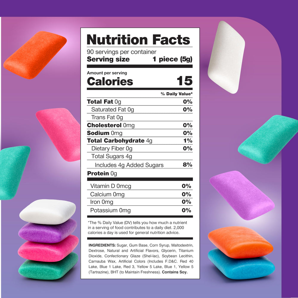 CRAZYOUTLET assorted flavors gum mini pack showing variety for gatherings