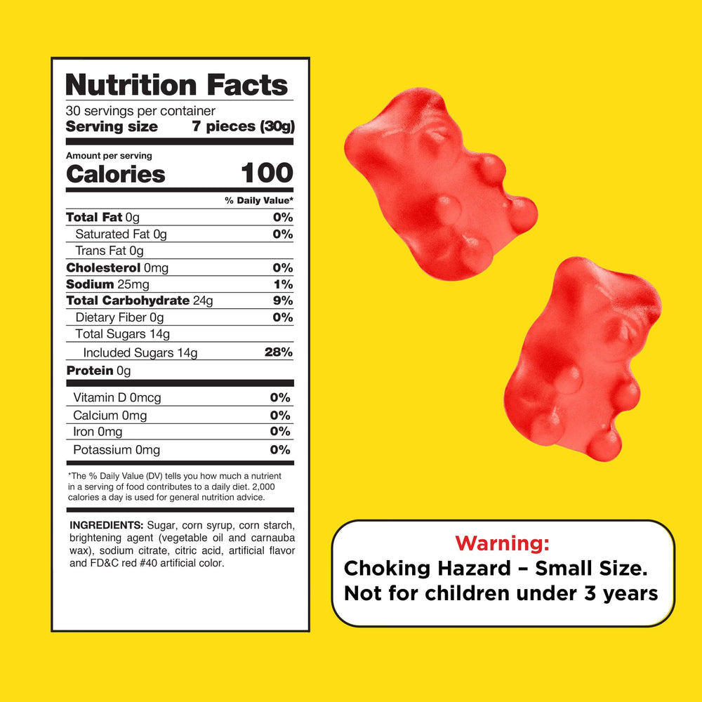 CrazyOutlet Cinnamon Bears close-up highlights chewy texture and fiery flavor.