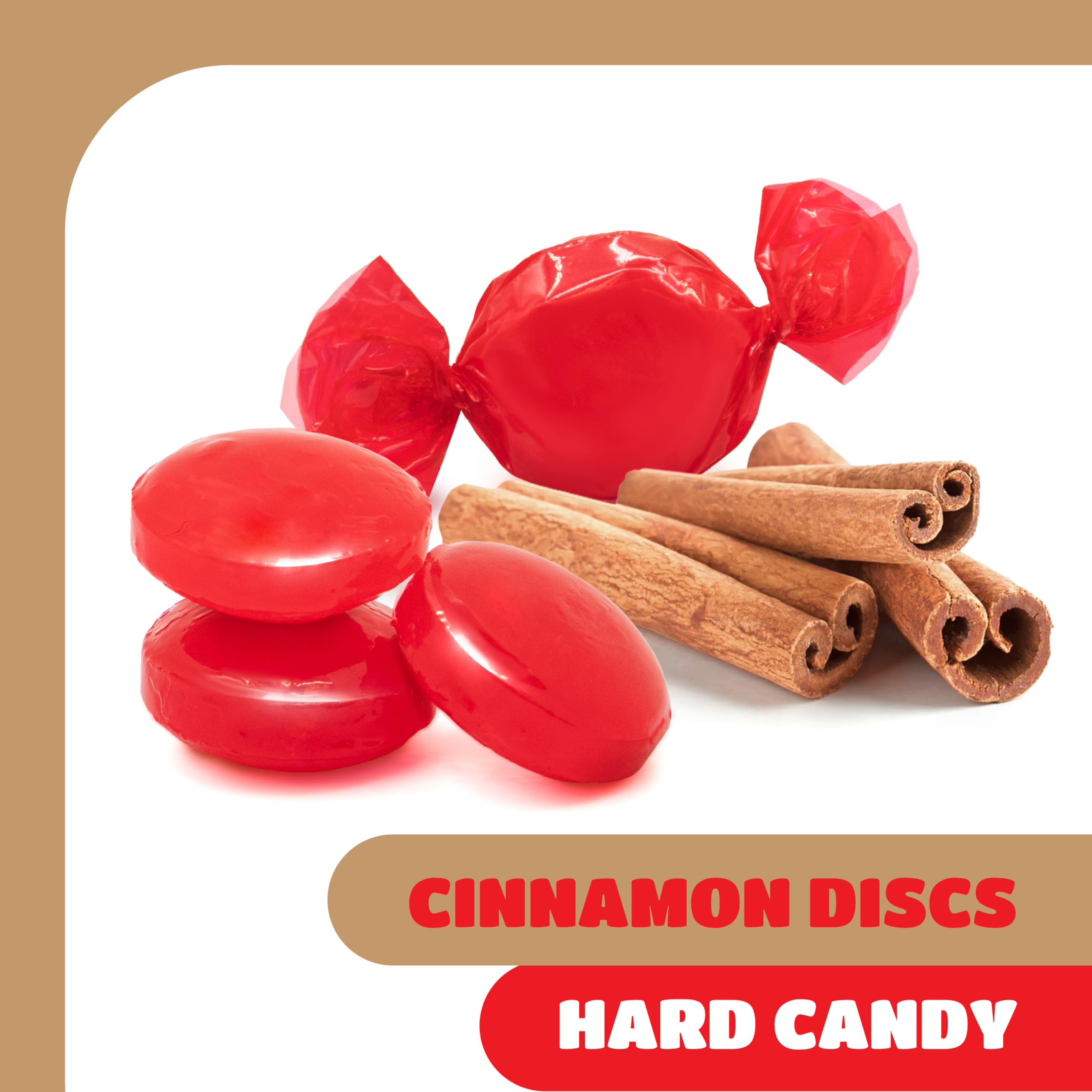CRAZYOUTLET Cinnamon Discs bite-size sizzle: warm heat builds with every bite