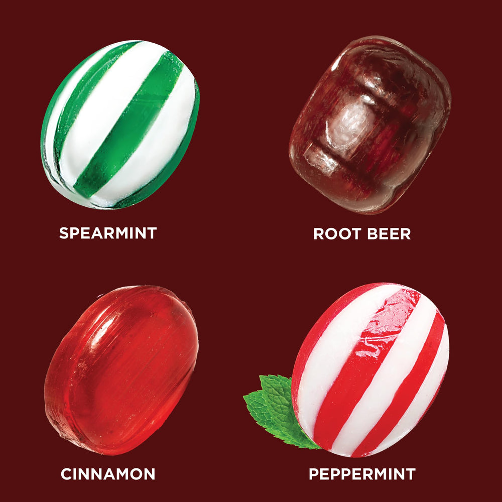 CRAZYOUTLET cinnamon hard candy close-up, bold flavor for flavorful snacking.