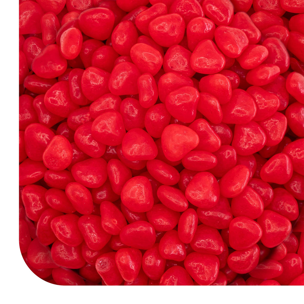 CRAZYOUTLET Cinnamon Hearts 2-pound bulk pack on display for party bowls and gifts.