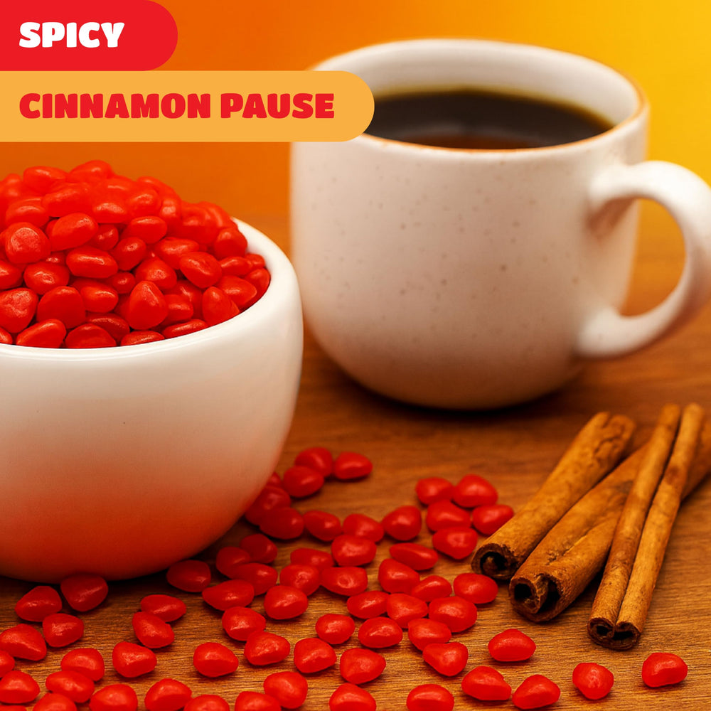 CRAZYOUTLET Cinnamon Hearts stored in jars for festive year-round decor.