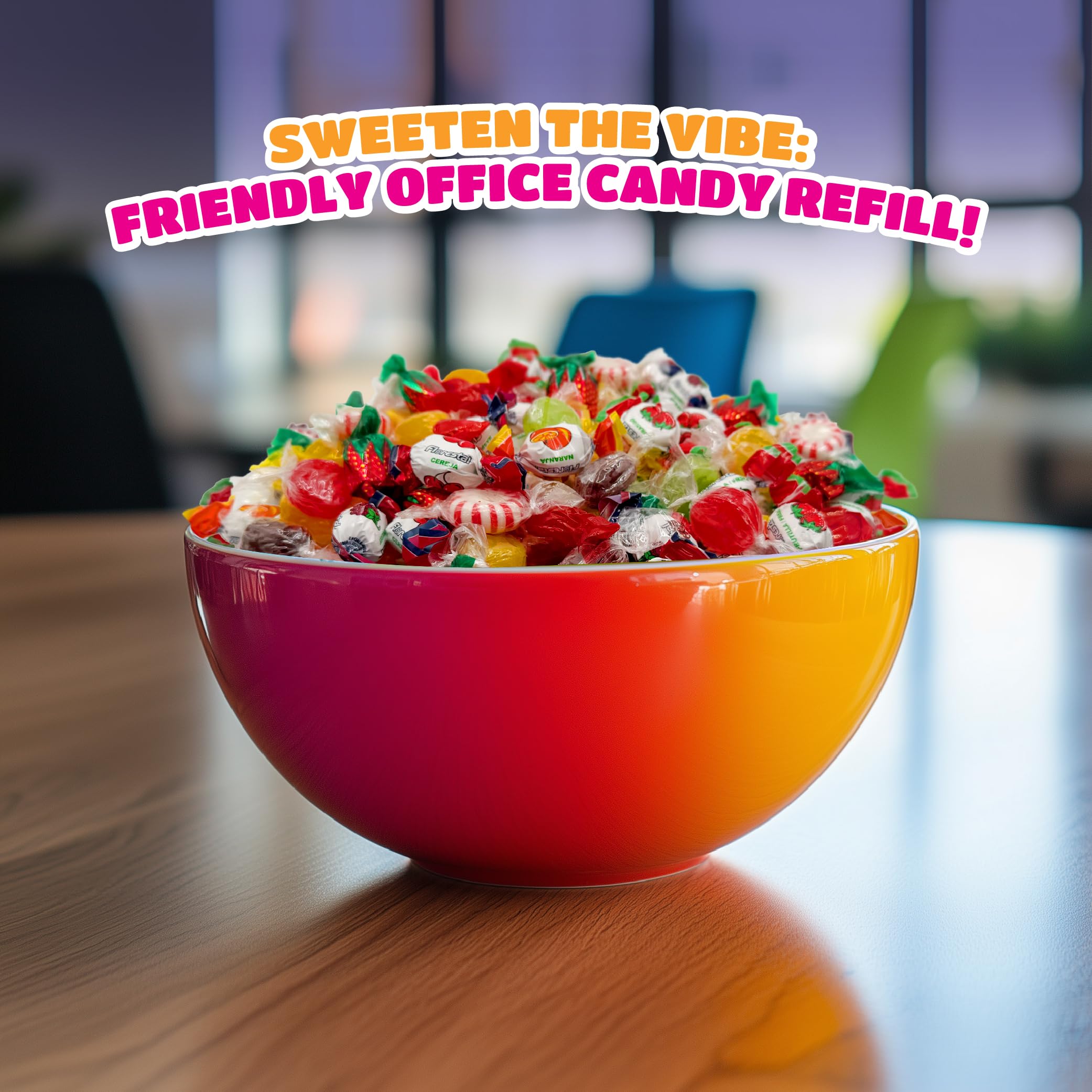 CRAZYOUTLET Fruit-filled hard candy brings variety to parties and gifts.