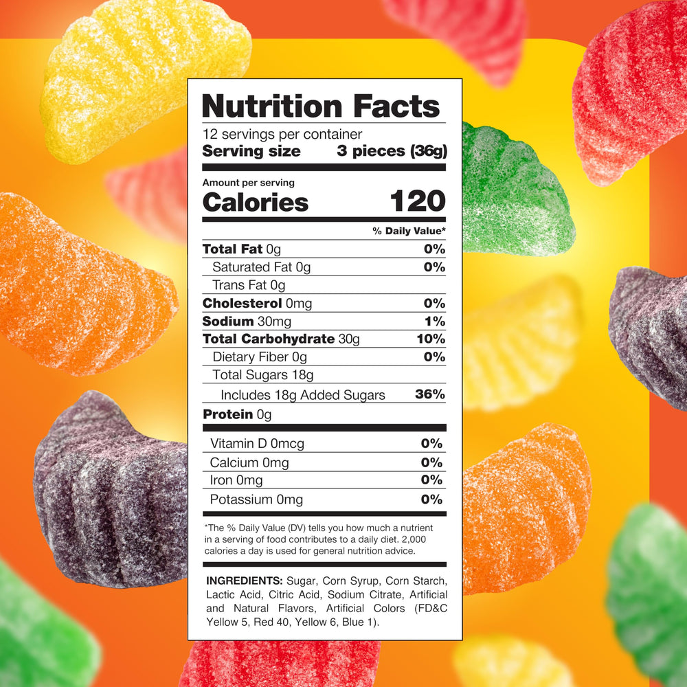 CrazyOutlet Fruit Slices grape slices—colorful, chewy jelly candy for parties