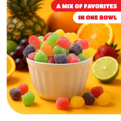 CrazyOutlet Gum Drops pineapple and strawberry flavors work for gatherings.
