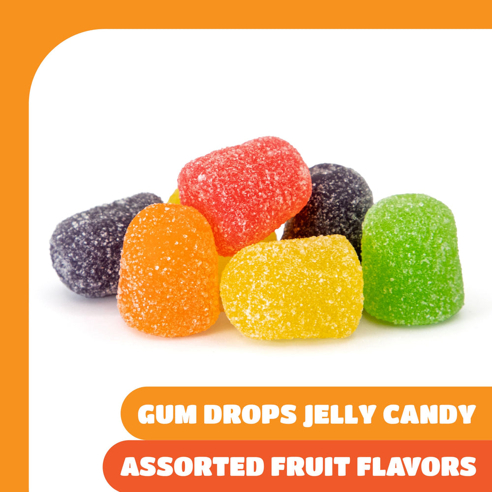 CrazyOutlet Gum Drops grape and lime flavors enhance holiday treats.