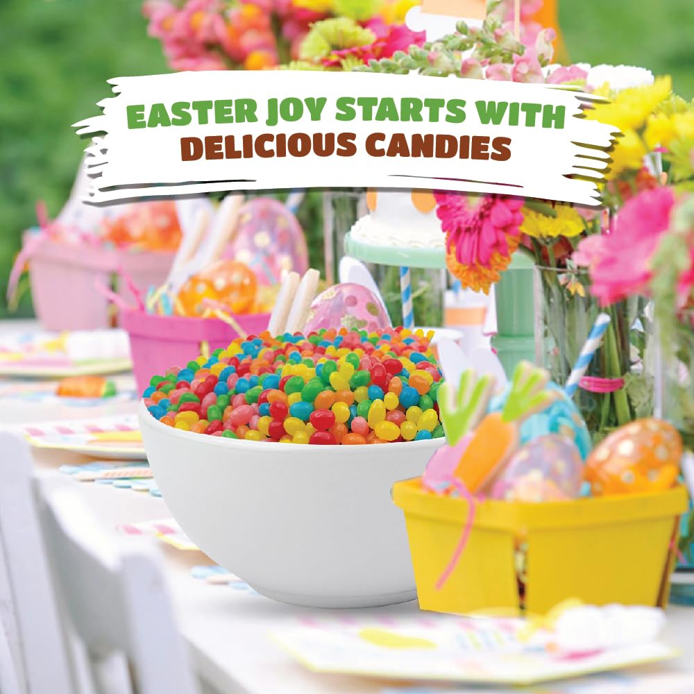 CrazyOutlet jelly beans colorful-bowl-display highlights vibrant hues for snack stations