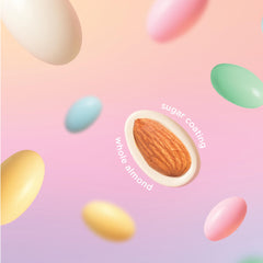 CrazyOutlet Jordan almonds in Easter baskets, colorful crunch for gifting.