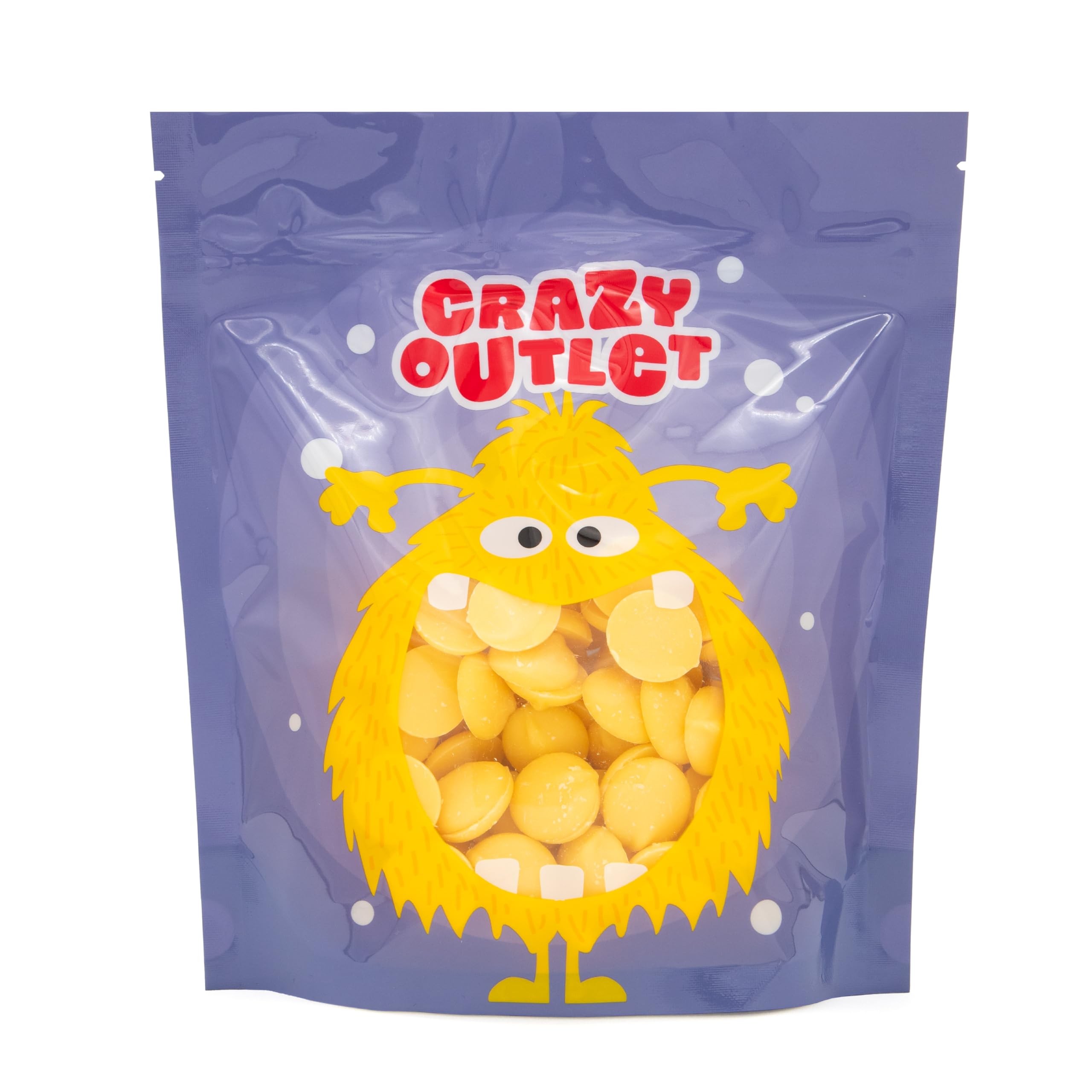 CRAZYOUTLET Merckens yellow-wafers-decor for home bakers making candy projects.
