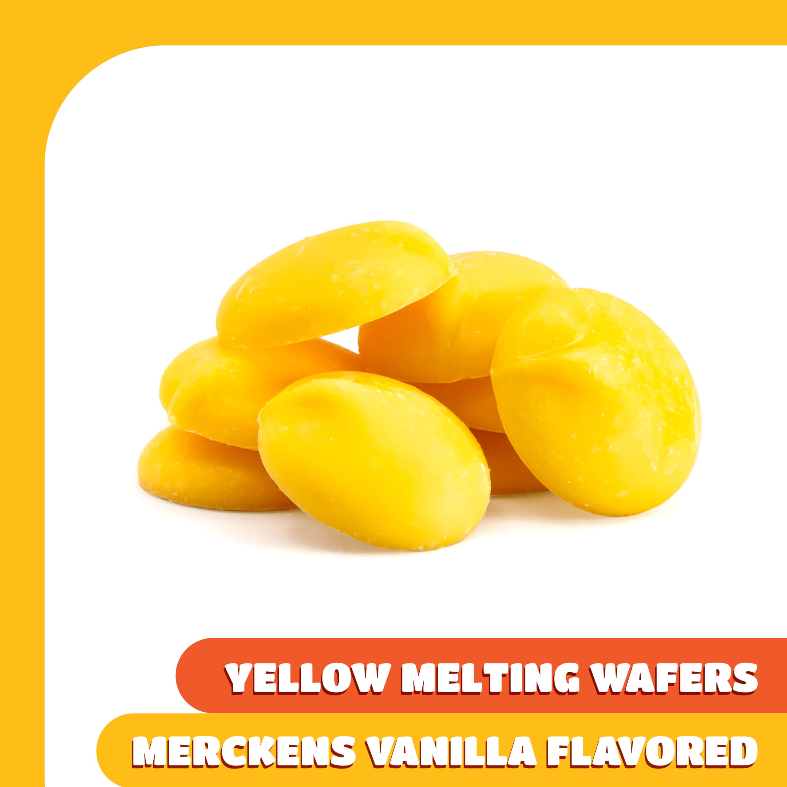 CRAZYOUTLET Merckens yellow-melts-molding enable fun Easter shapes with vivid color.