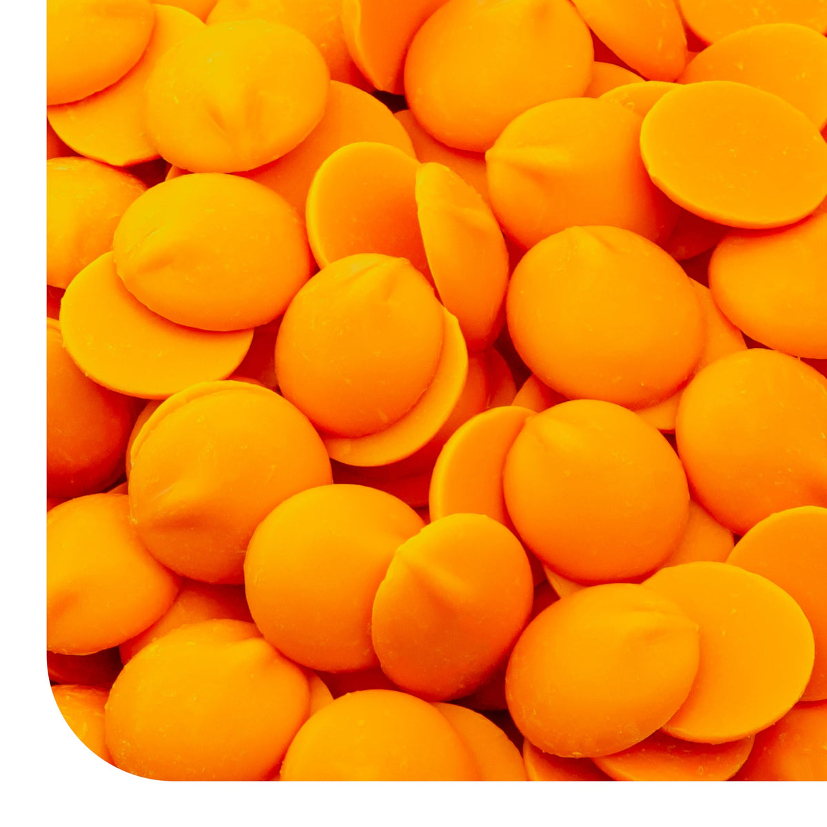 CRAZYOUTLET Merckens Orange melts 1lb pack for smooth melting and versatile candy making.