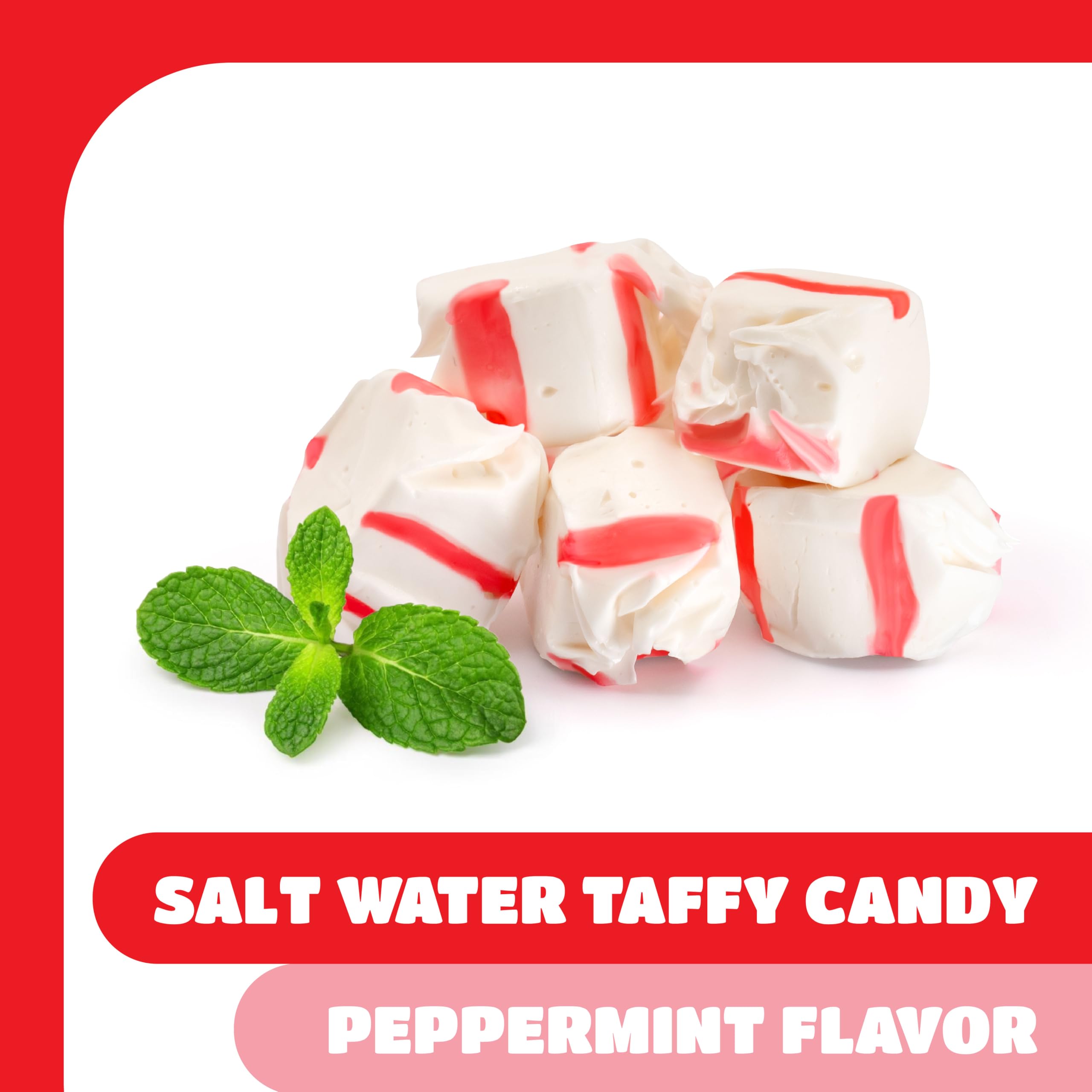 CrazyOutlet office candy bowl display featuring snowy white peppermint taffy.