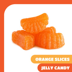 Vibrant orange color with a sugar-dusted finish ideal for party decor.