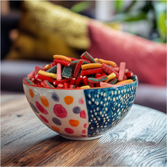 Colorful Pencil Bites displayed in a bowl for events and displays