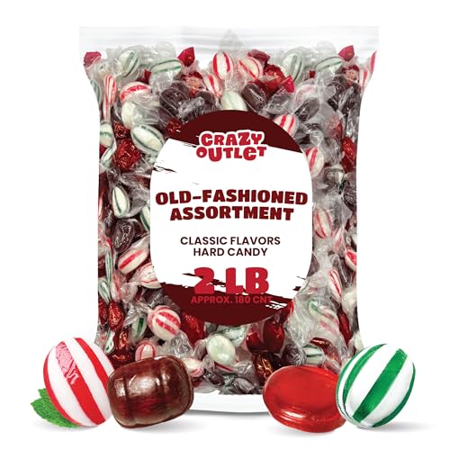 CRAZYOUTLET peppermint hard candy classic, minty breath-freshening moments.