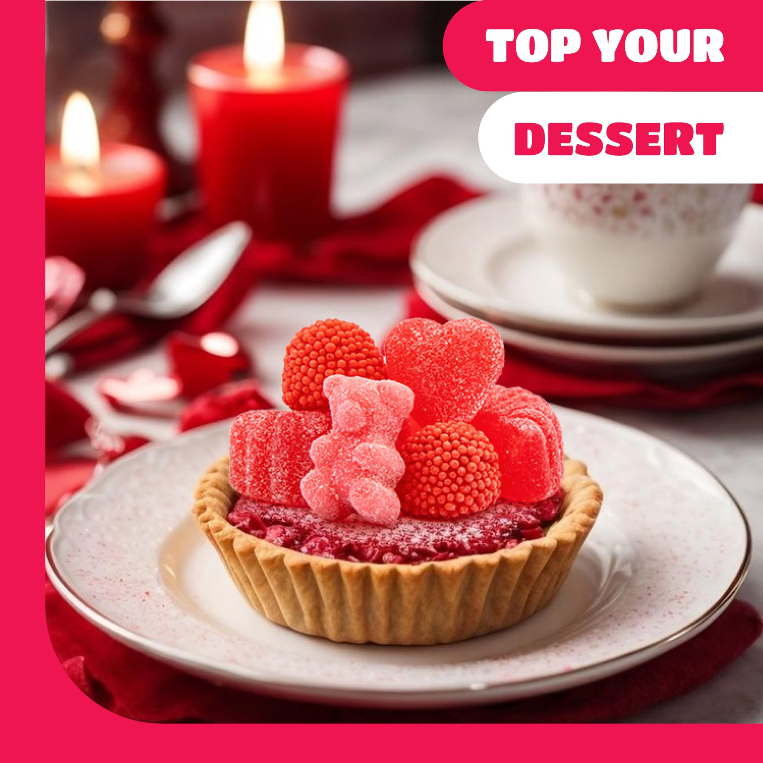 CRAZYOUTLET Pink candy mix adds visual appeal for party tables and candy jars.