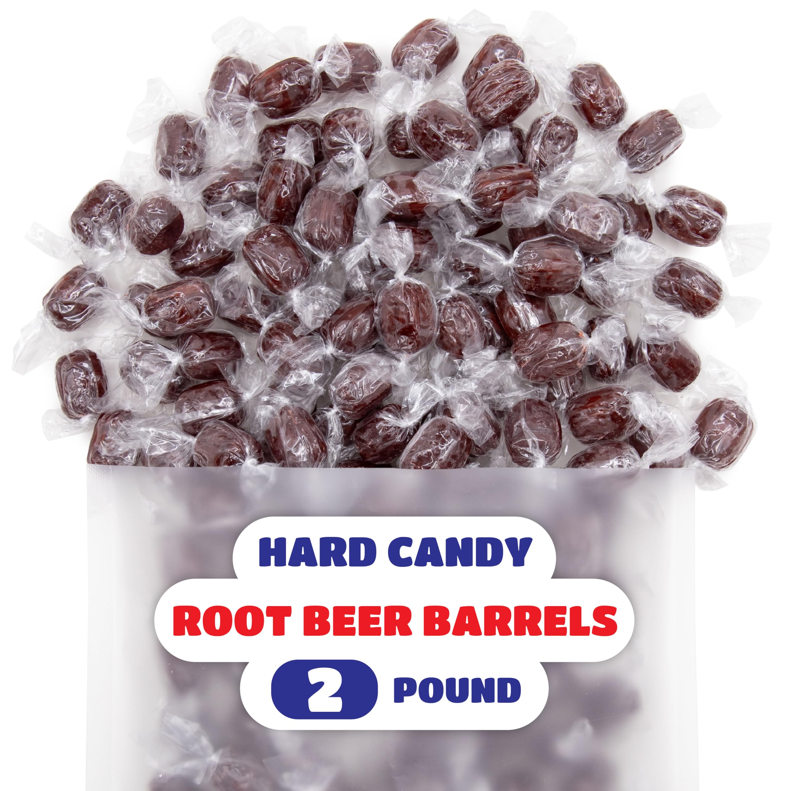 CRAZYOUTLET Root Beer Barrels creamy root beer flavor in a retro candy form.