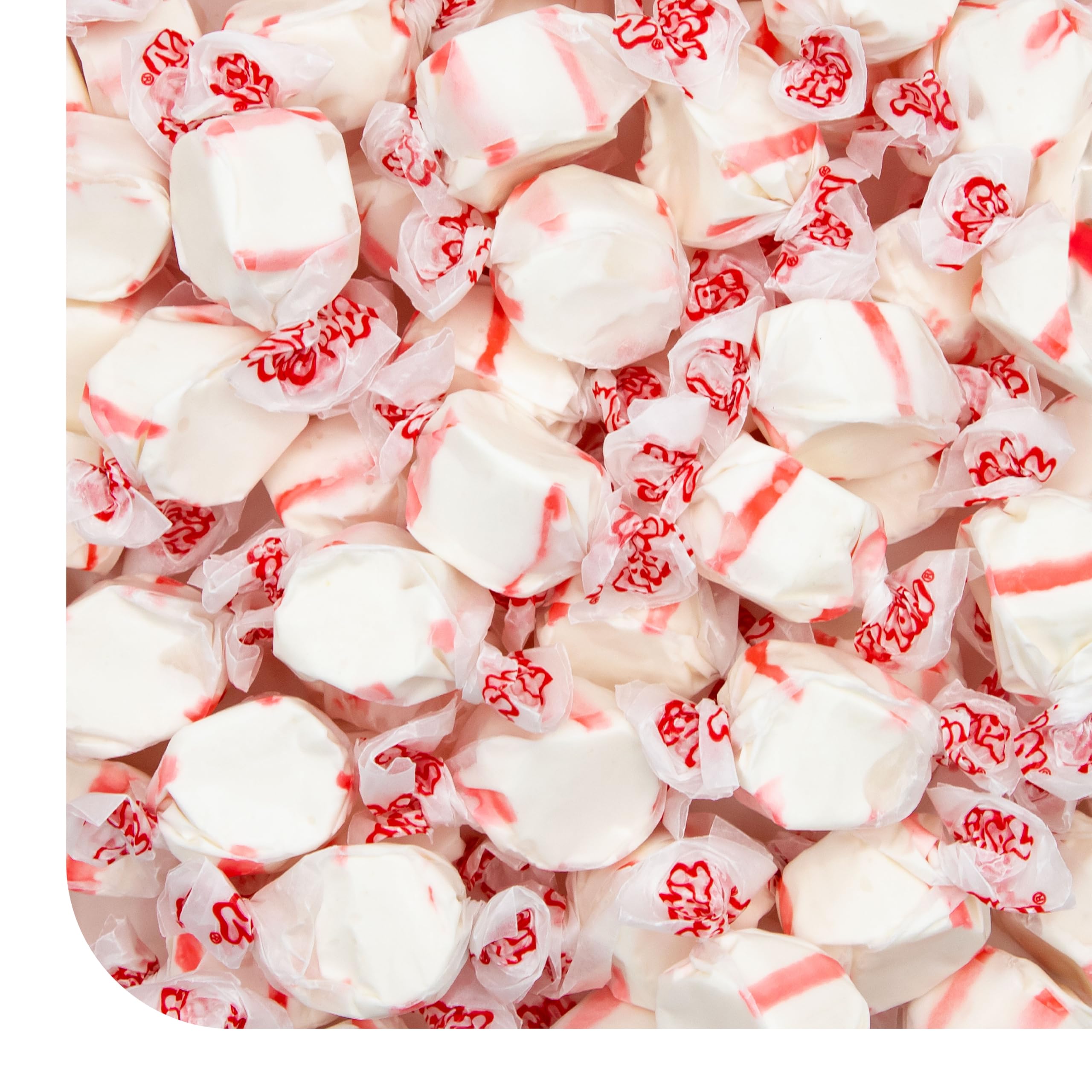 CrazyOutlet salt water taffy 1 lb bag, classic peppermint flavor for gatherings.
