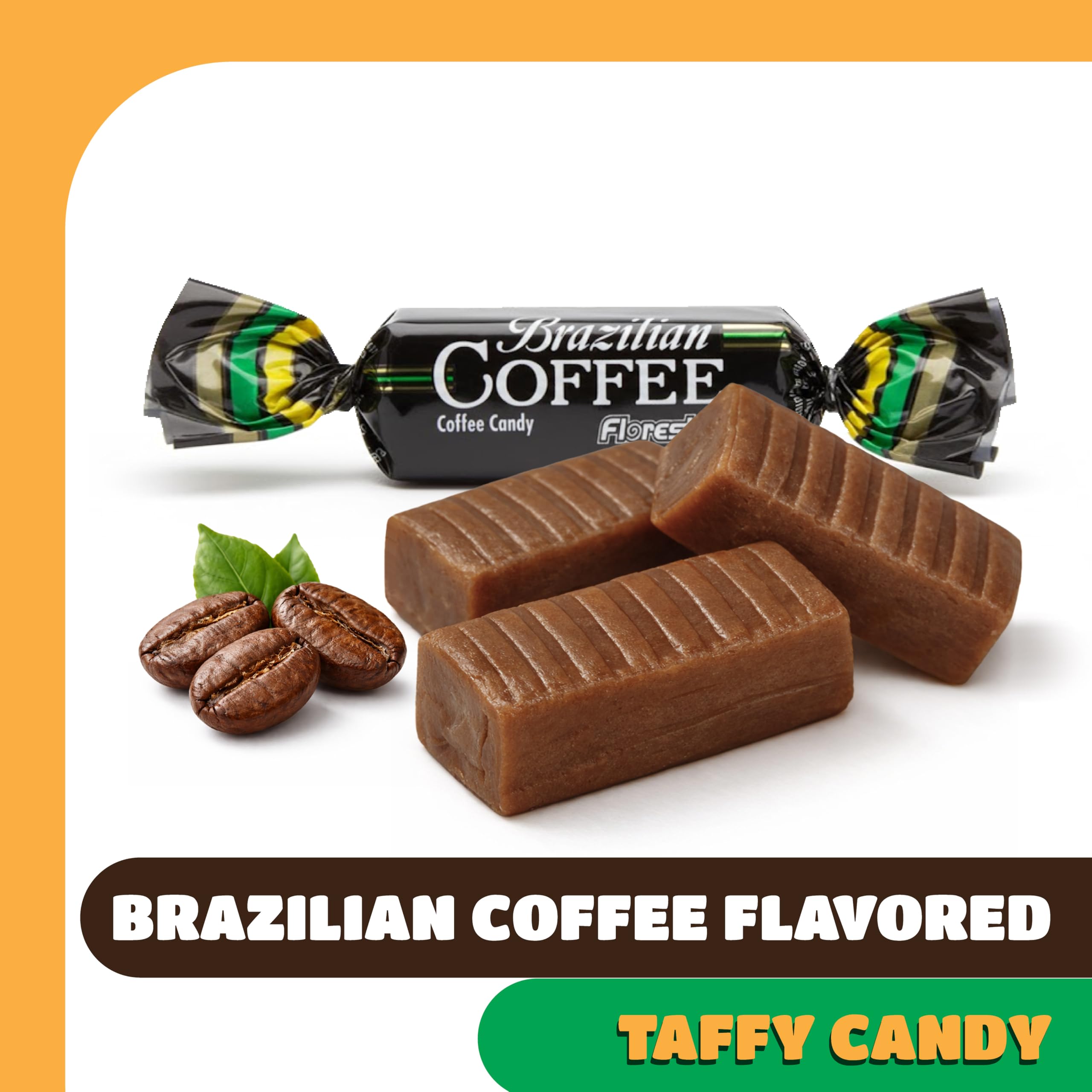 CRAZYOUTLET Soft Brazilian Coffee Chews image, delicate texture for slow savoring.