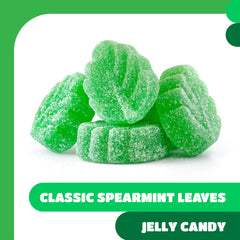 CRAZYOUTLET Spearmint Leaves Candy collection – vibrant green leaves for party displays.