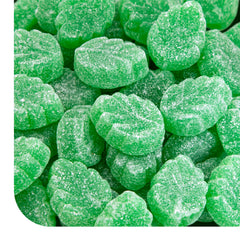 CRAZYOUTLET Spearmint Leaves Candy pack – refreshing mint jelly treats for snacking and gifting.