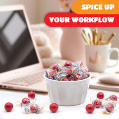CRAZYOUTLET fiery cinnamon jawbreakers deliver a robust cinnamon flavor