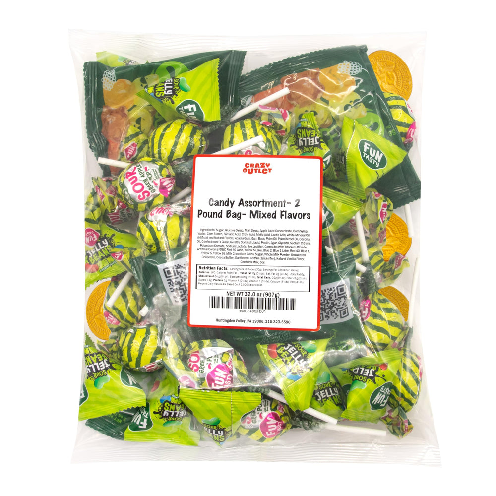 CRAZYOUTLET 2-lb festive pack suits parties, bowls, and giveaways