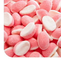 CRAZYOUTLET Strawberry Puffy Gummy Bag 1lb — perfect for baby shower pink candy displays.