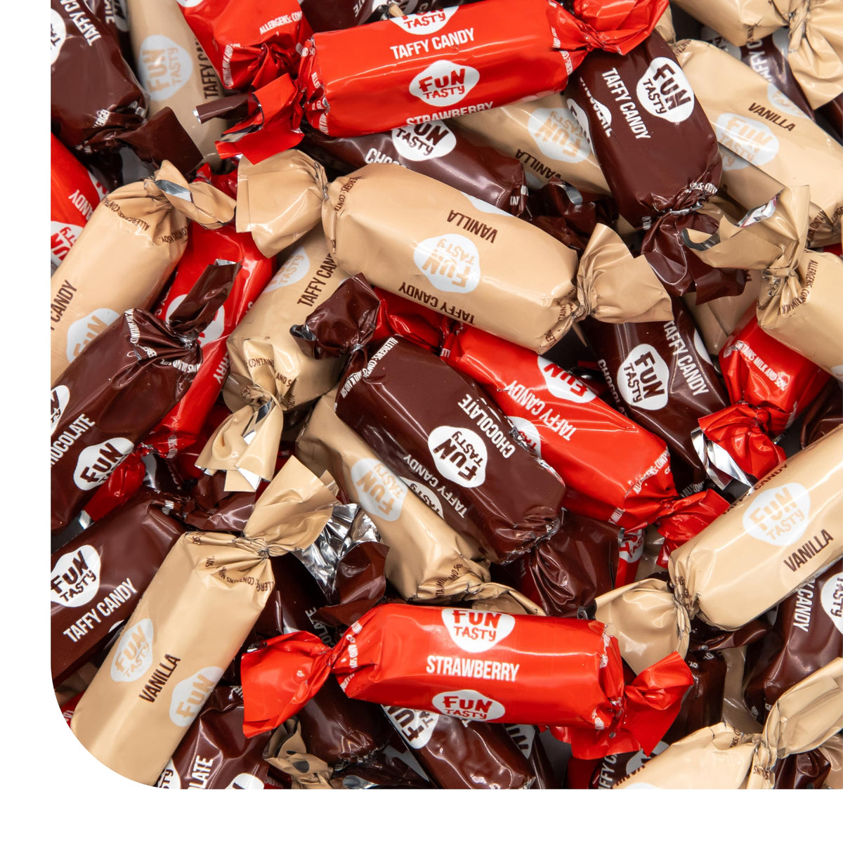 CRAZYOUTLET Taffy Candy 1 lb bulk bag for party refills; assorted caramels