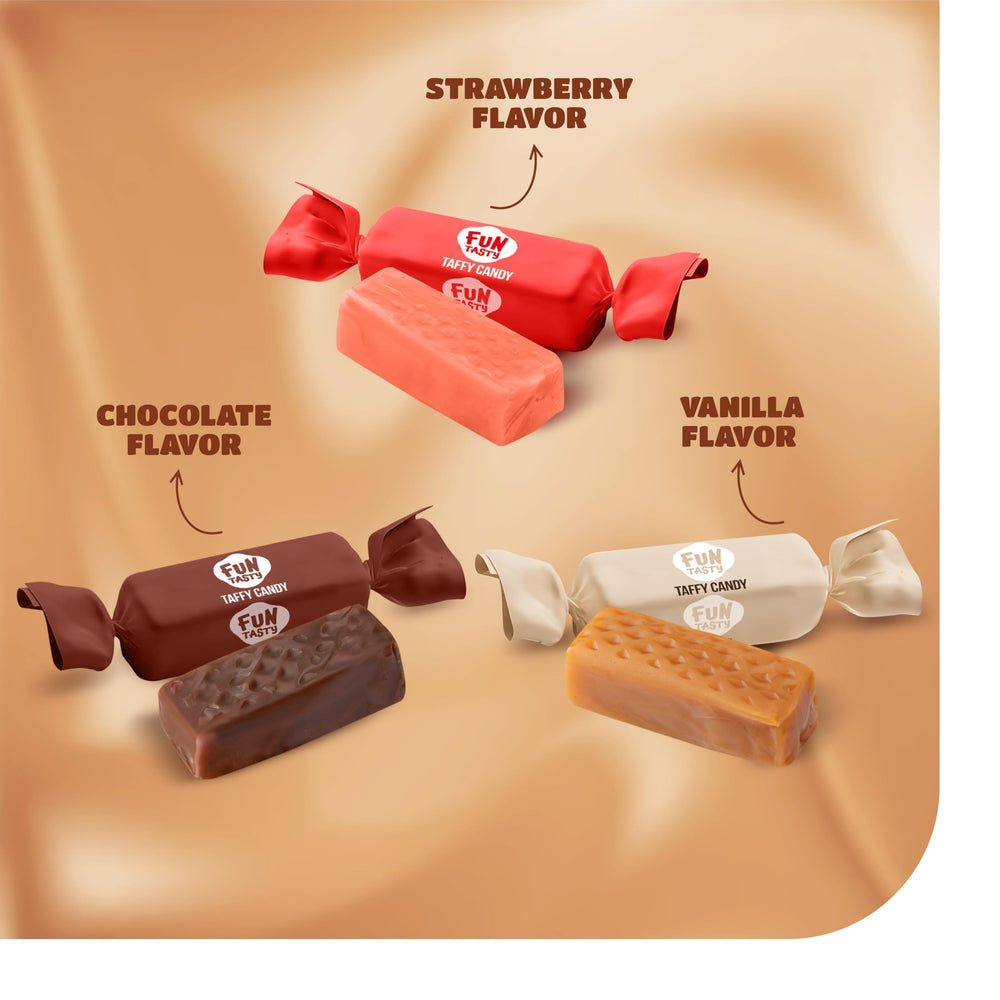 CRAZYOUTLET Taffy Candy ideal for gift baskets and thoughtful treats