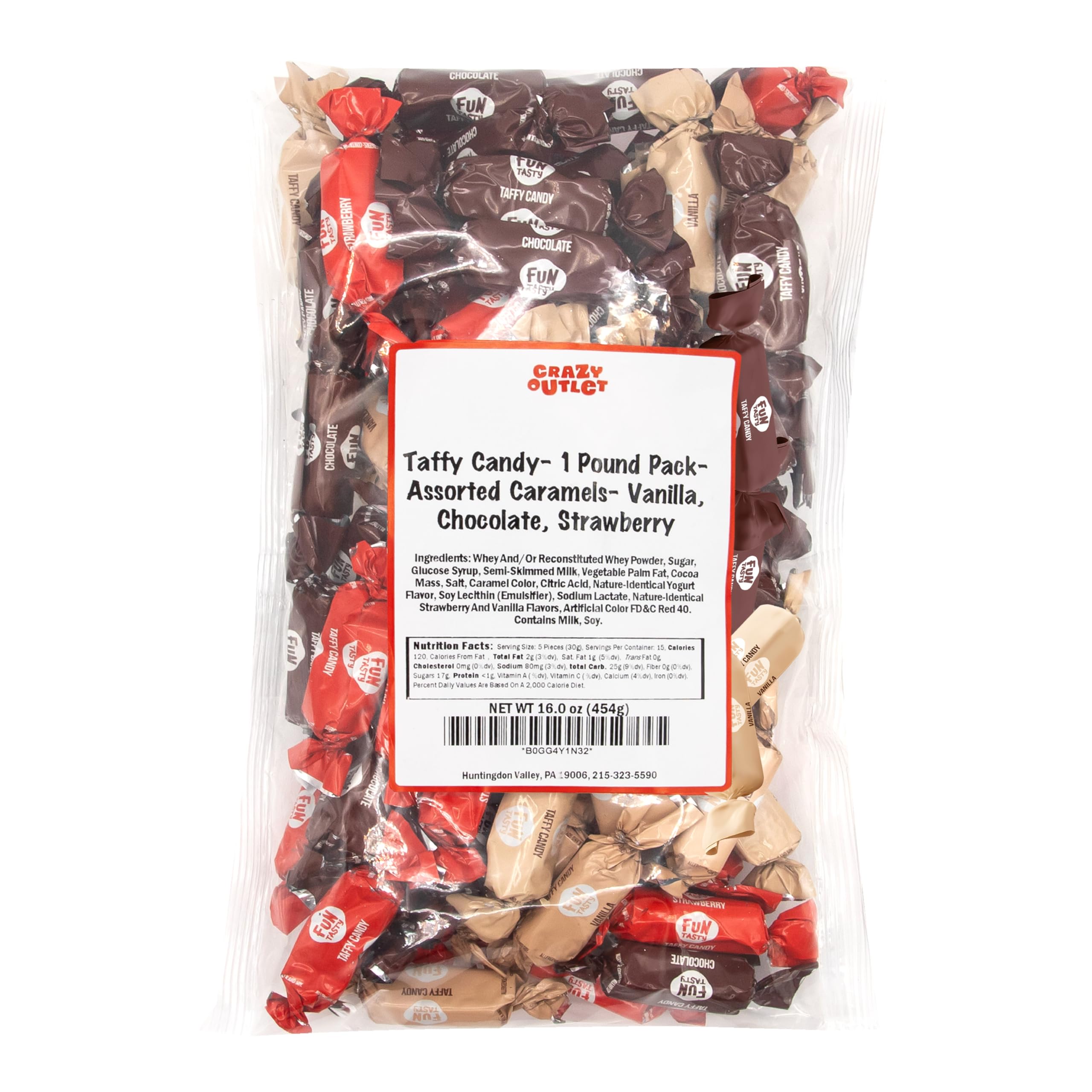 CRAZYOUTLET Taffy Candy holiday packaging ready for gift-giving
