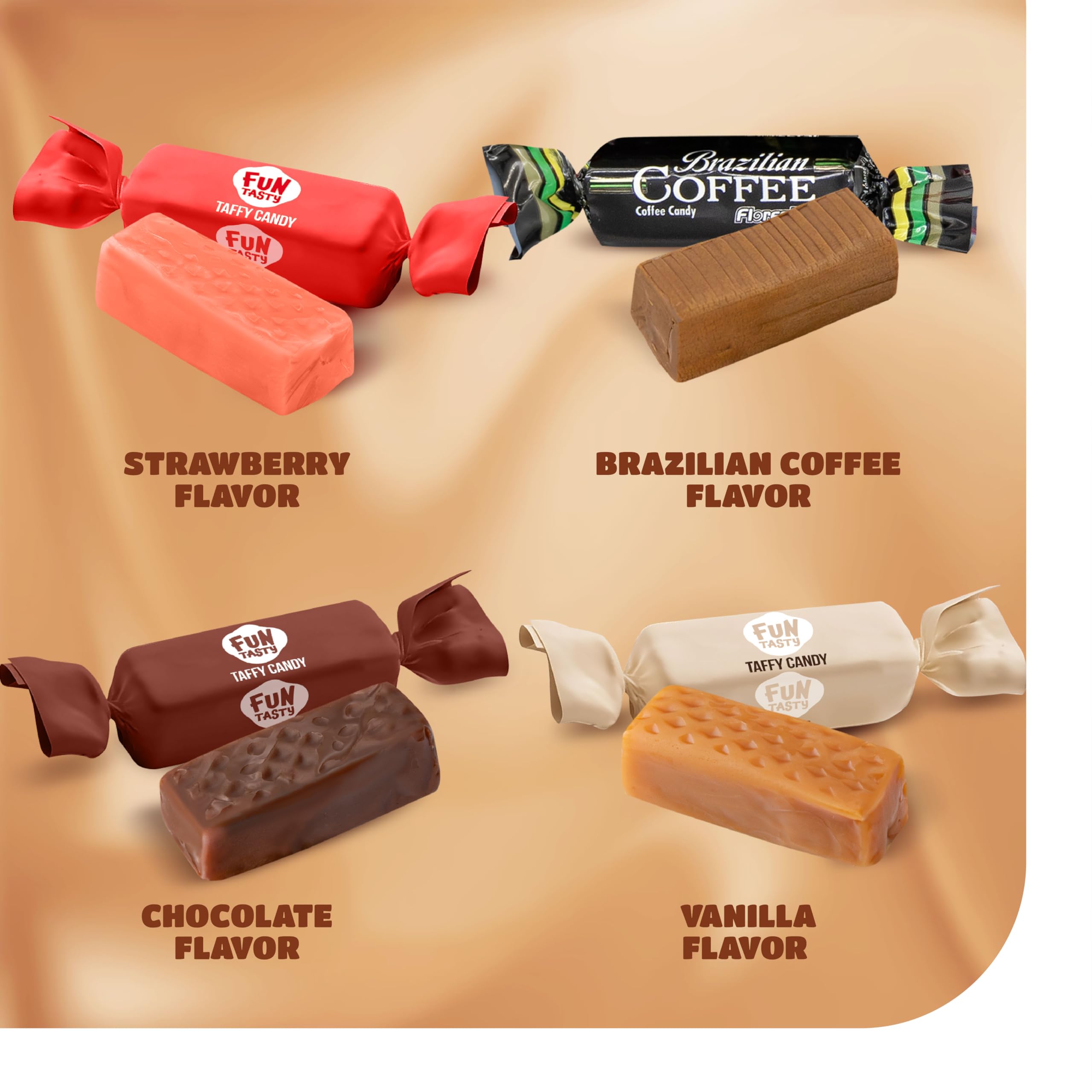 CrazyOutlet Taffy Candy Mix individually wrapped pieces ensure freshness for gifting and sharing.