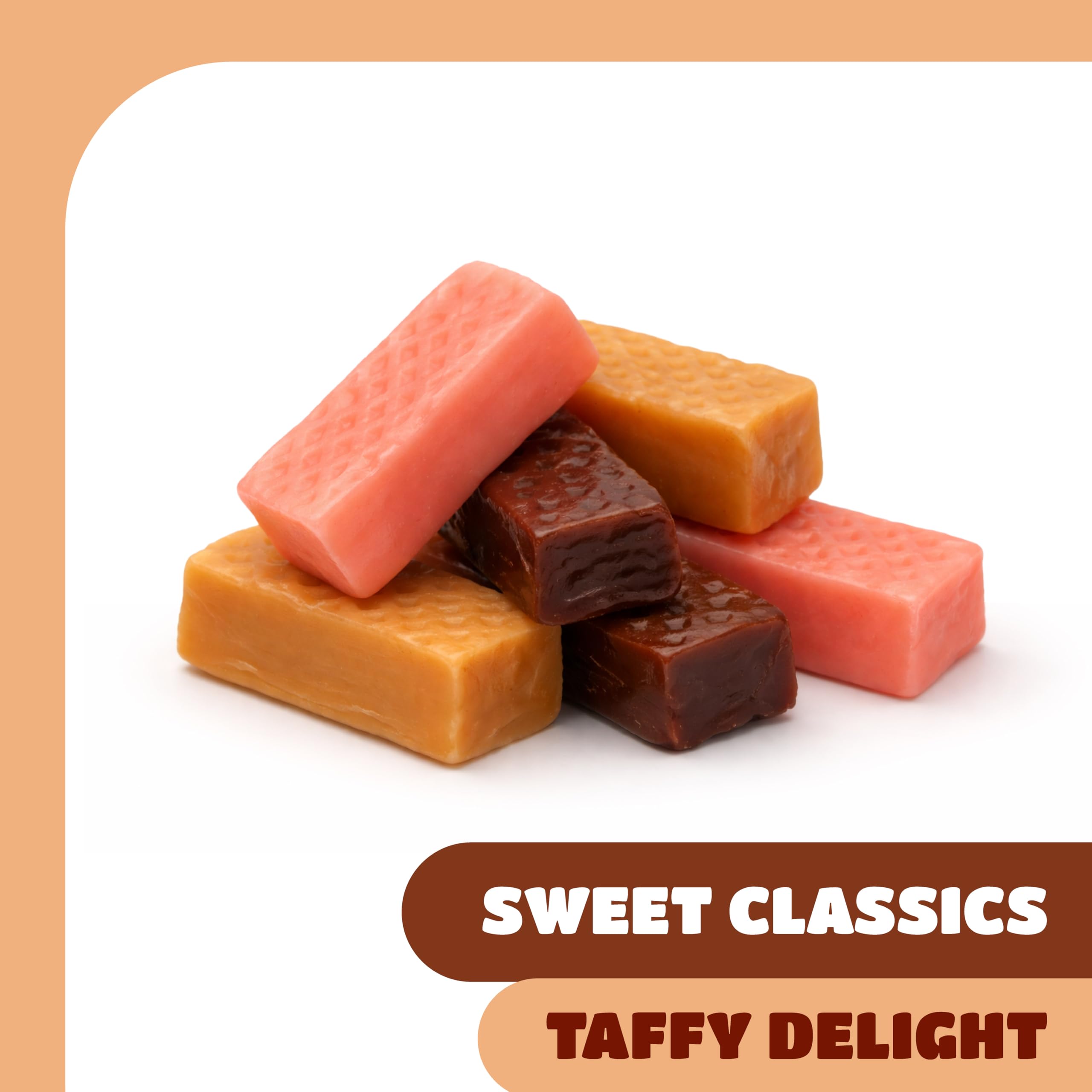 CRAZYOUTLET Taffy Candy soft, chewy texture for a satisfying bite