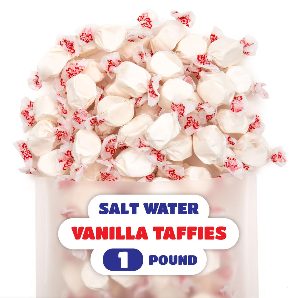 CRAZYOUTLET individually wrapped vanilla taffy pieces for tidy portions