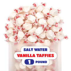 CRAZYOUTLET individually wrapped vanilla taffy pieces for tidy portions