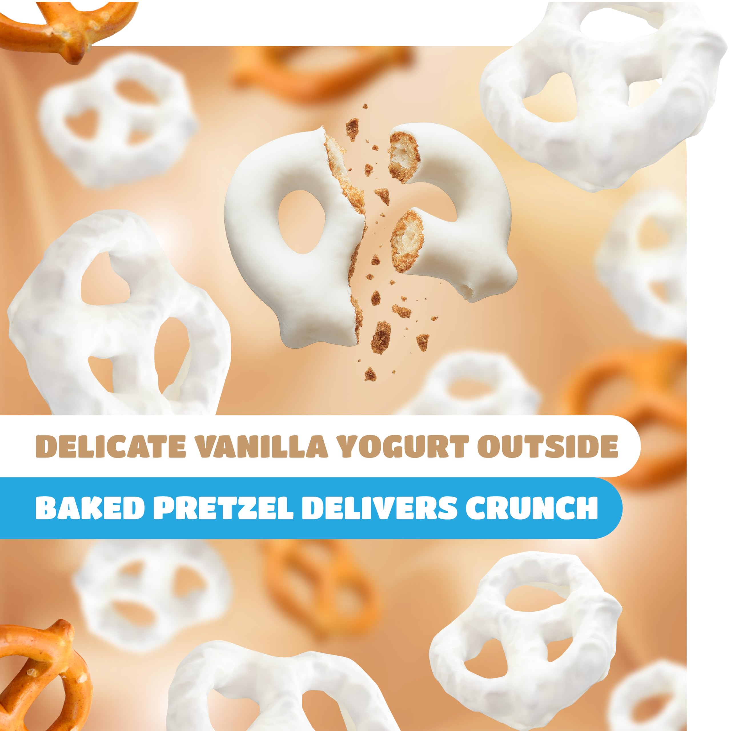 CRAZYOUTLET Yogurt Covered Pretzels at desks for easy office snacking and sharing.