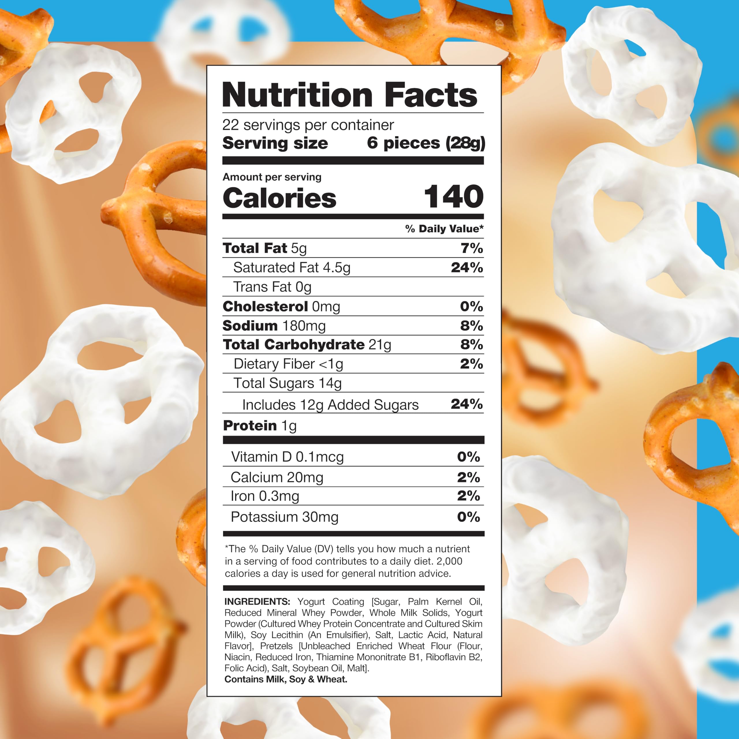 CRAZYOUTLET Yogurt Covered Pretzels packaging bag, premium snack for gifting.
