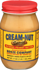 Cream Nut sea salt crystals on lid surface, hinting balanced flavor for toppings.