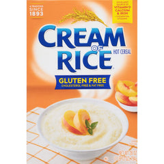 Cream of Rice gluten-free hot cereal boxes for a convenient breakfast staple
