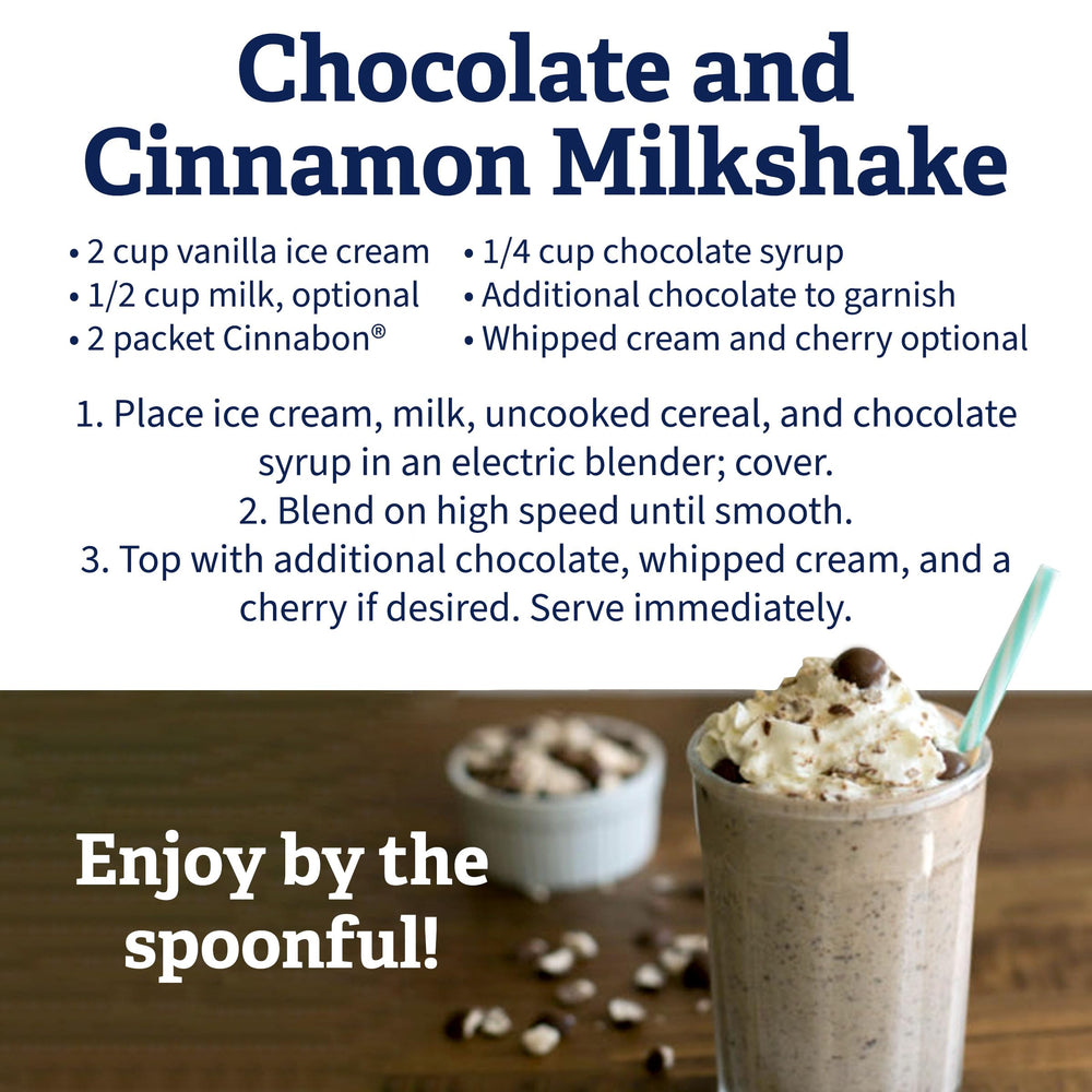 Serving with milk creates a creamy morning using Cream of Wheat Cinnabon.