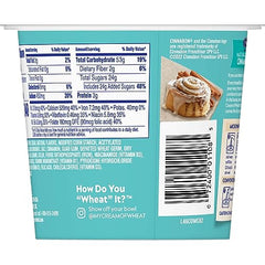 In-cup view highlights creamy texture and cinnamon aroma of Cream of Wheat Cinnabon To-Go Cups