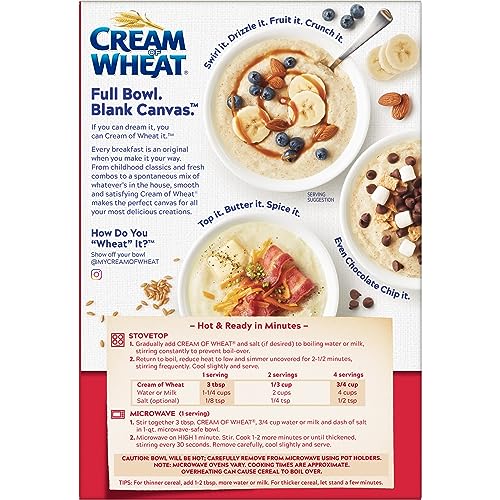 Cream of Wheat iron-rich breakfast for busy mornings.