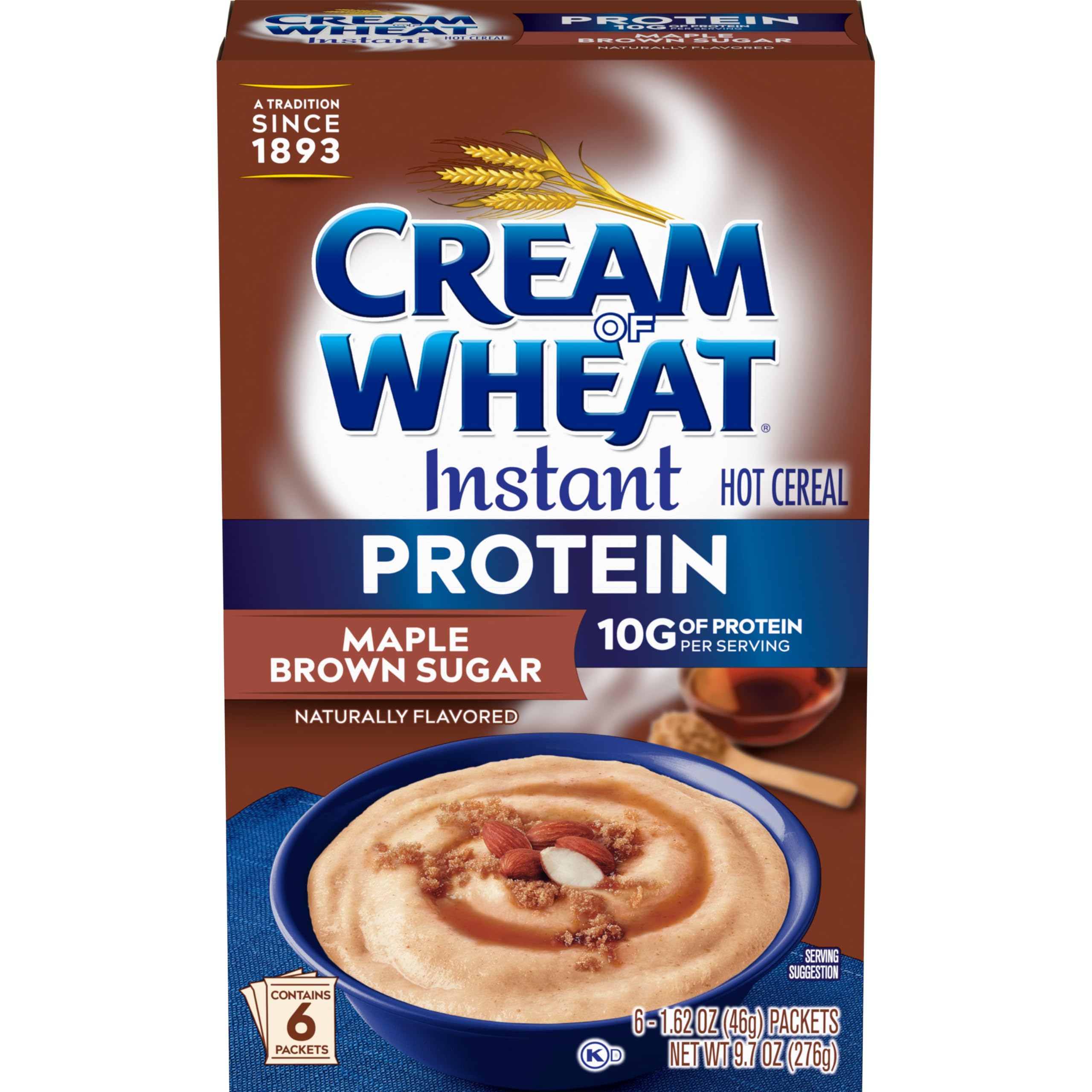 Cream of Wheat maple brown sugar packet ready for a quick, comforting breakfast.