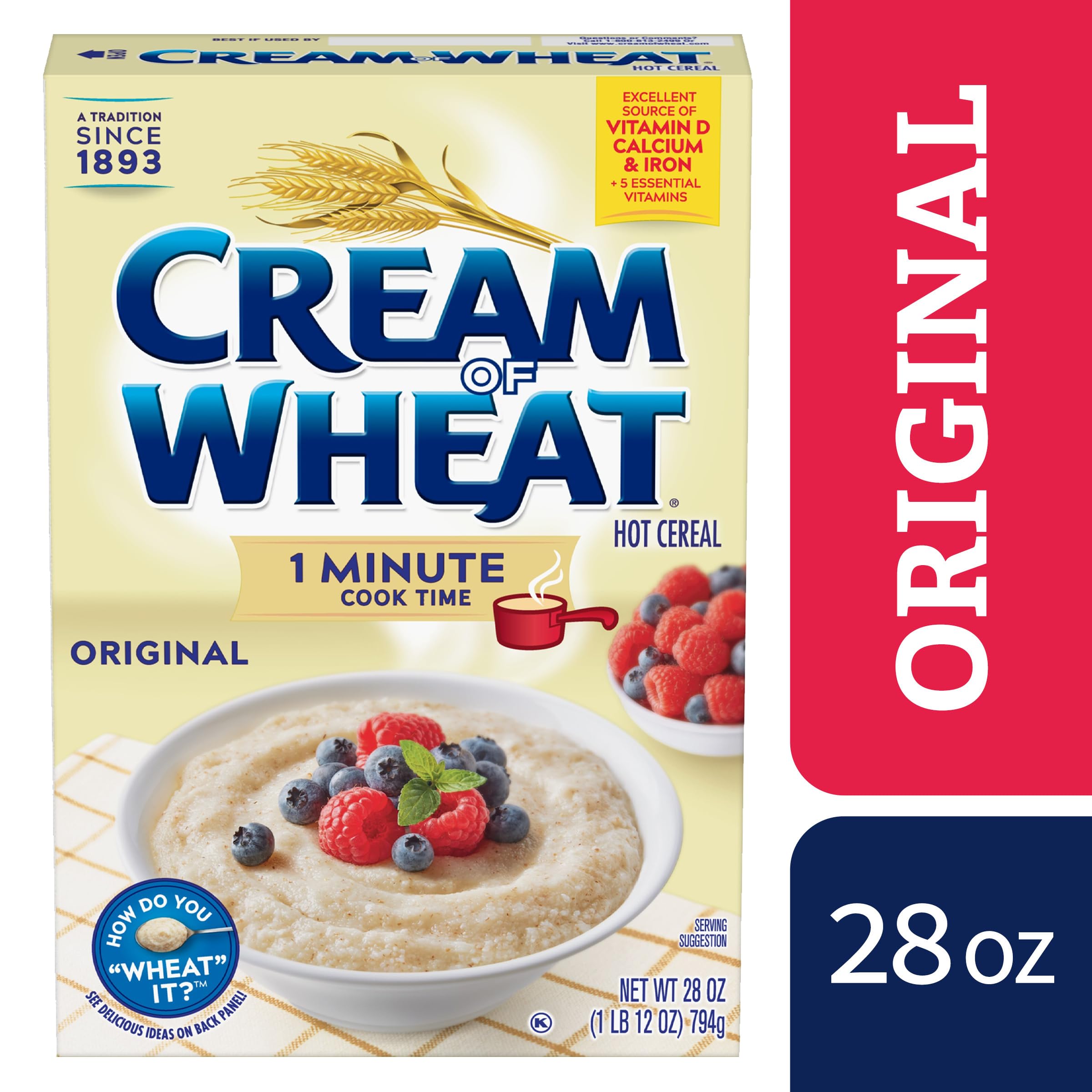 Cream of Wheat Original microwave option for quick mornings.