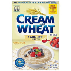 Cream of Wheat Original one-minute cook time, speedy breakfast option.