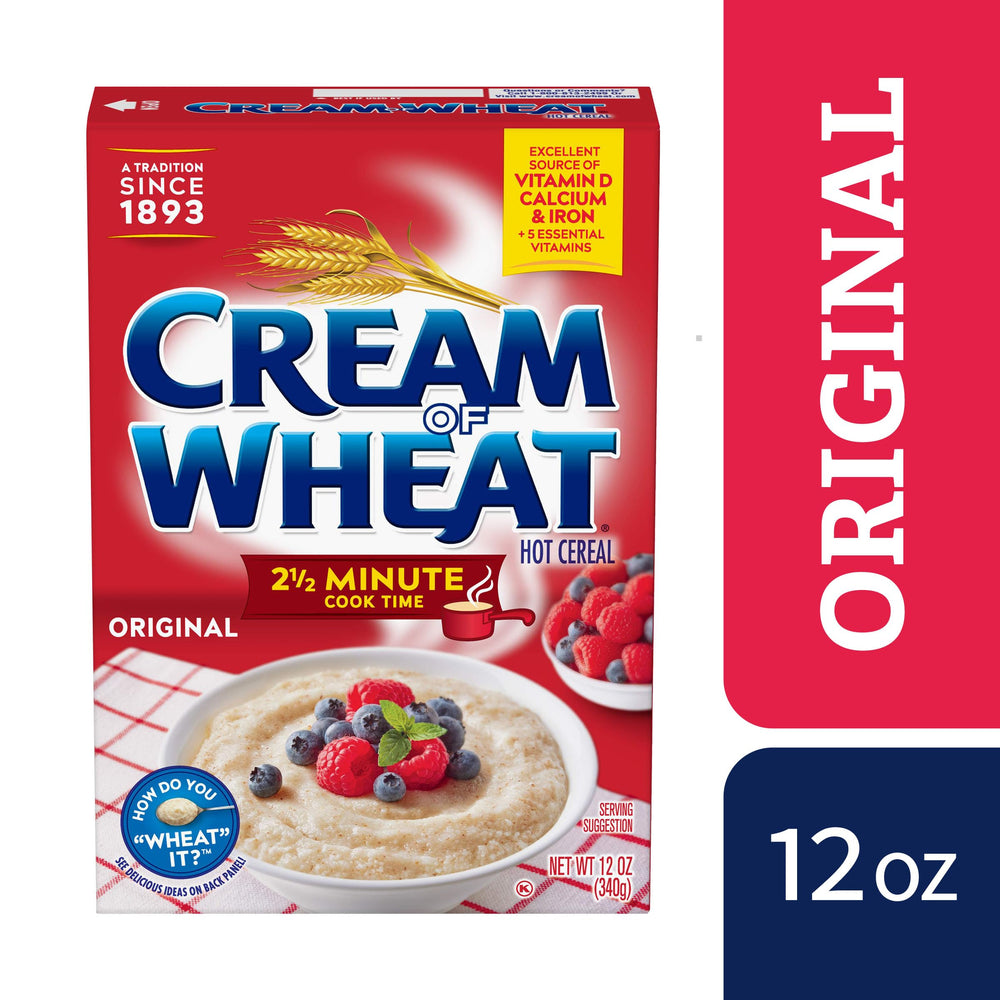 Cream of Wheat original smooth-texture porridge served in a bowl.