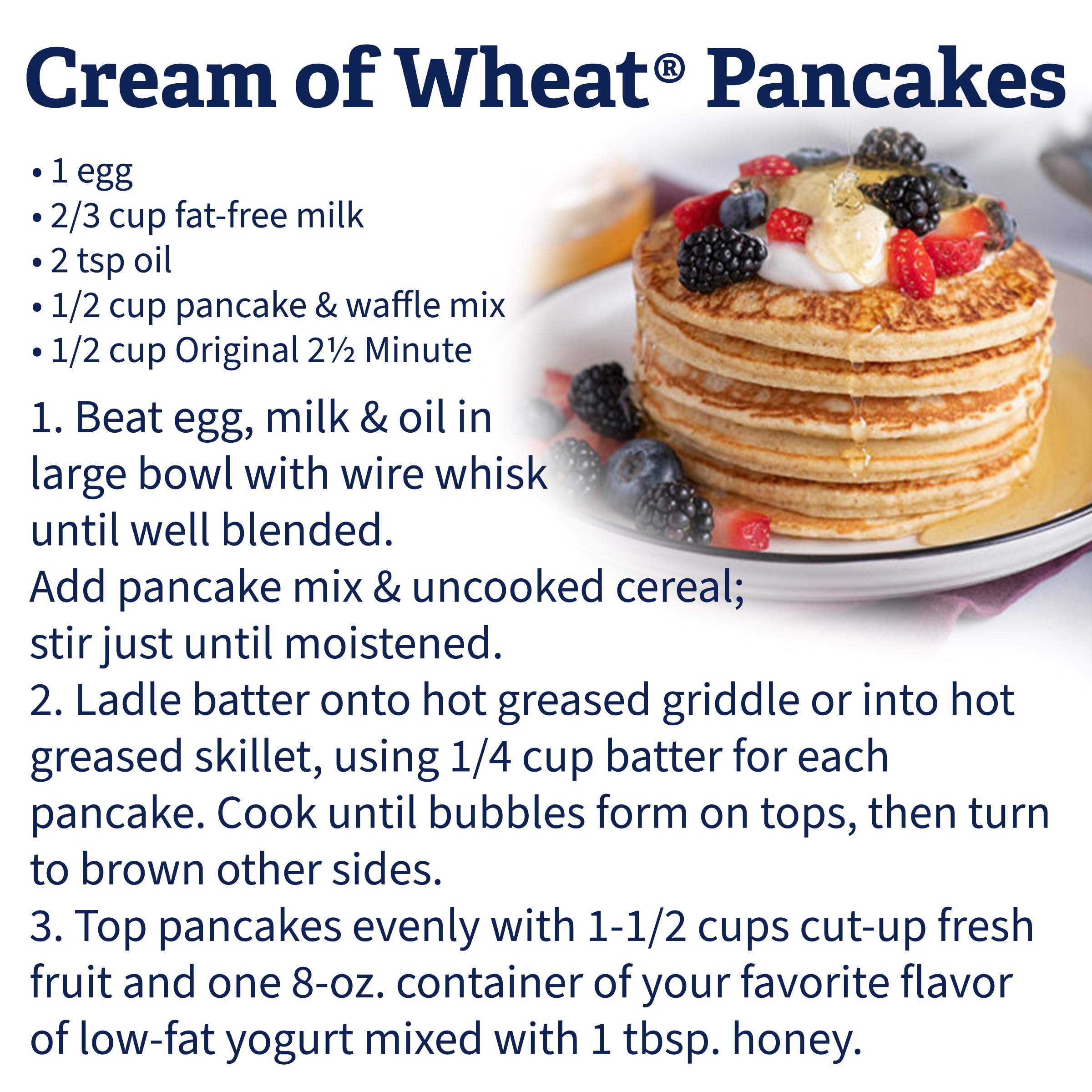Cream of Wheat original to-go packets for quick mornings.