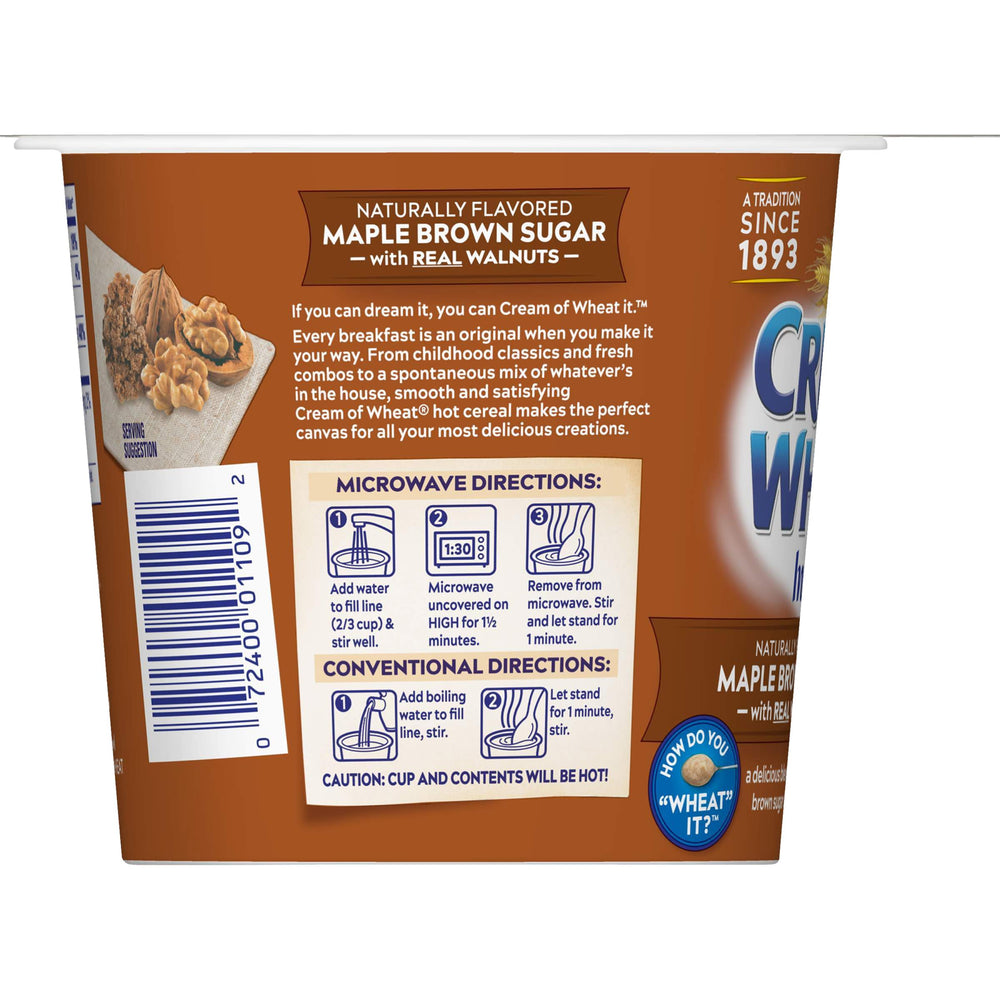 Cream of Wheat packaging highlighting Made in the USA.