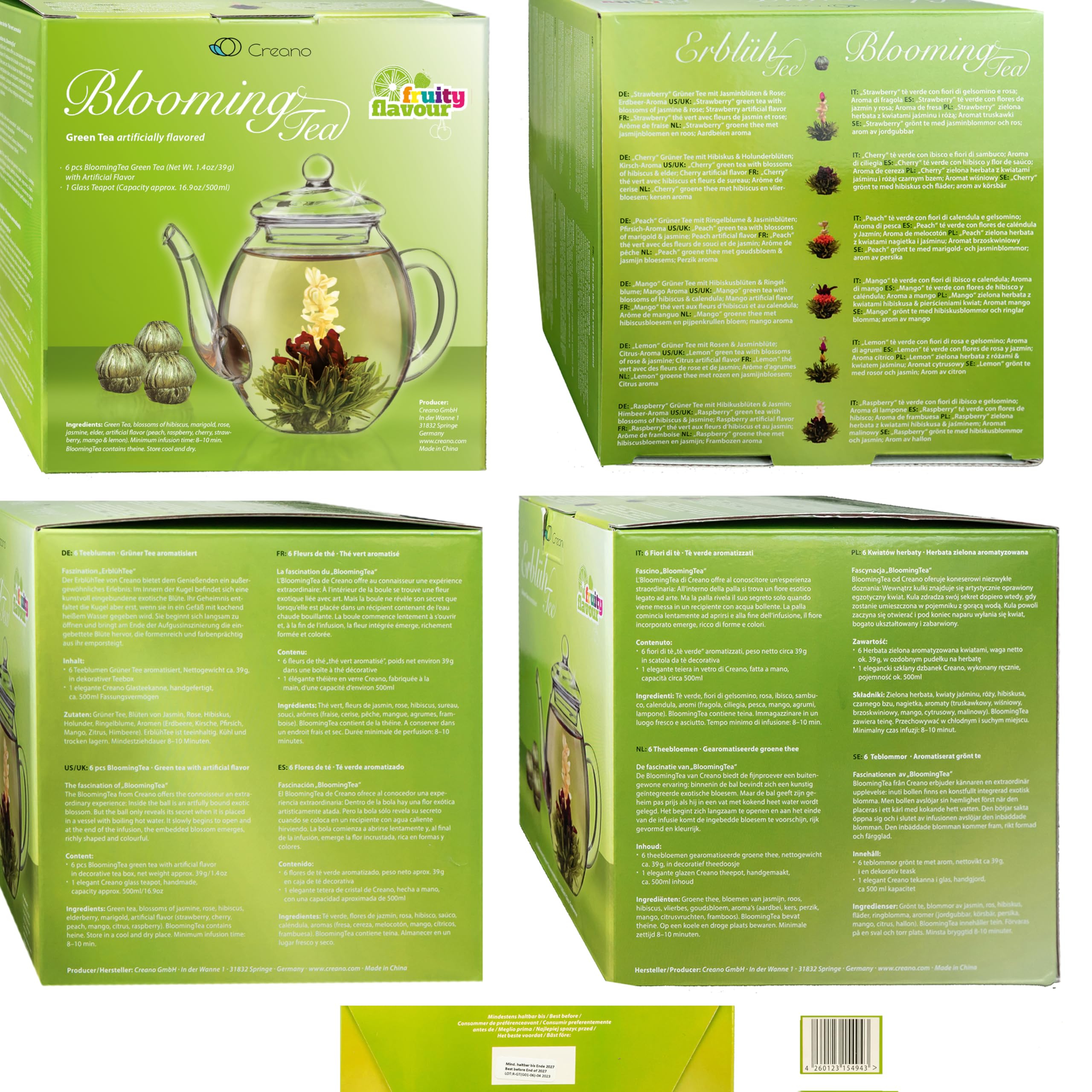 Creano AbloomTea quality and safety highlights for premium tea ritual