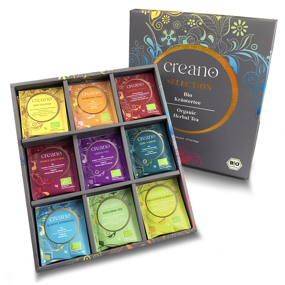 Creano Organic Tea Gift Box ideal for birthdays and holidays